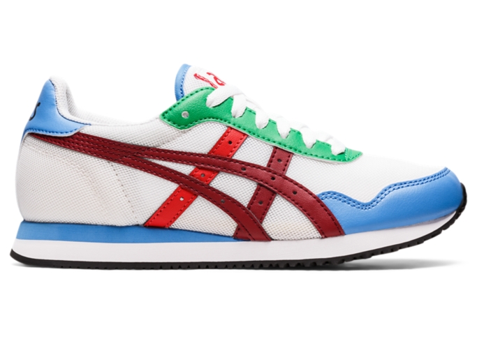 Asics burgundy and white sale