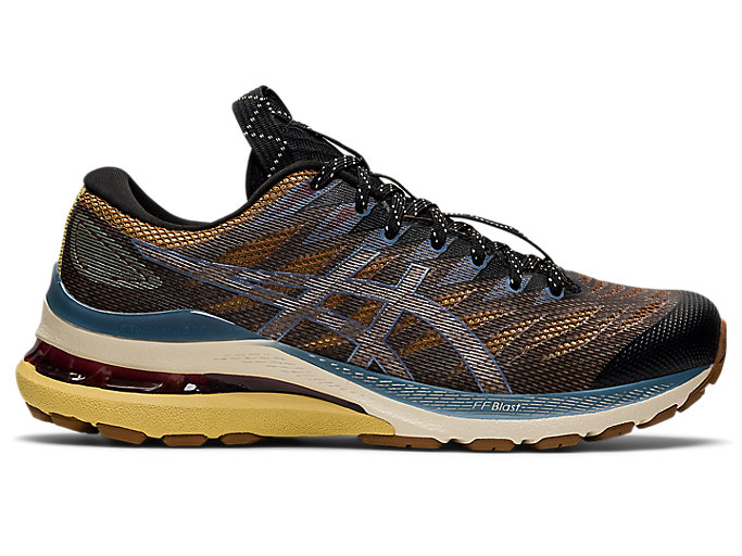 Image 1 of 7 of FN3-S GEL-KAYANO 28 color Anthracite/Antique Gold