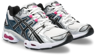 Women's GEL-NIMBUS 24, White/Pink Glo, Running