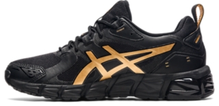 Asics womens 2025 black and gold