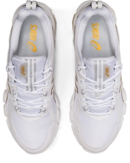 White asics with clearance gold