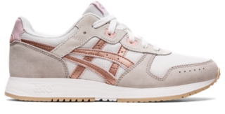 Asics white shop and rose gold