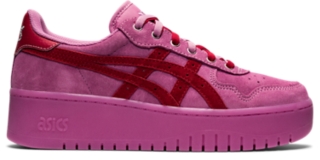 Asics women's shop sneakers pink