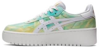 Asics tie sale dye running shoes