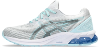 Tenis asics gel quantum clearance 180 branco lim茫o turquesa feminino