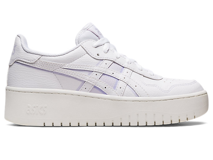 Image 1 of 7 of Women's White/Lilac Hint JAPAN S PLATFORM Womens Sportstyle Shoes and Sneakers