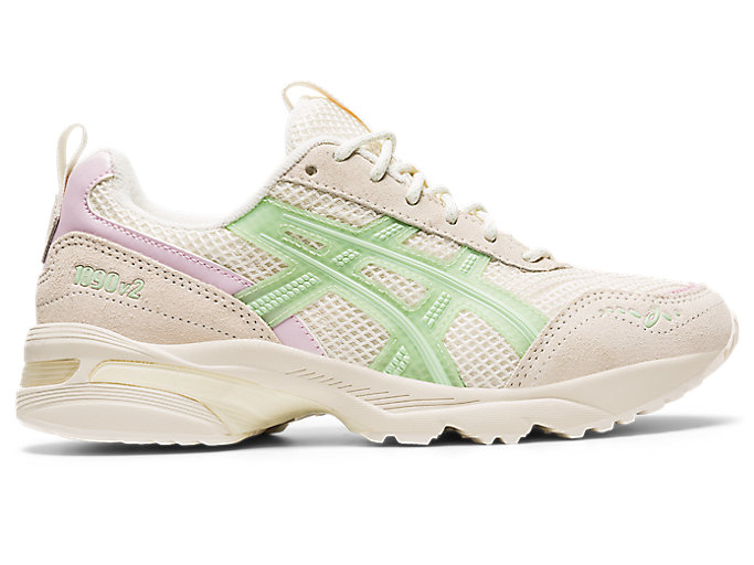 Image 1 of 7 of Women's Cream/Jade GEL-1090™ v2 Women's Sportstyle Shoes & Trainers