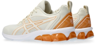 Asics gel quantum 90 best sale blanche orange