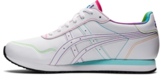 asics tiger runner white red