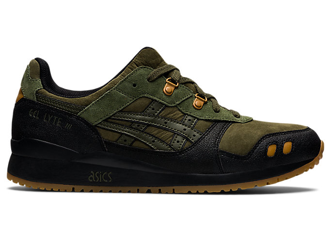 Image 1 of 7 of Unisex Olive Canvas/Black GEL-LYTE III OG Men's Sportstyle Shoes & Trainers
