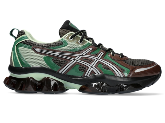 UNISEX GEL-QUANTUM KINETIC | Dark Sepia/Shamrock Green | Sportstyle | ASICS