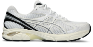 Asics sneakers black hot sale and white