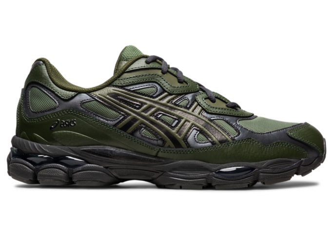 Green asics on sale