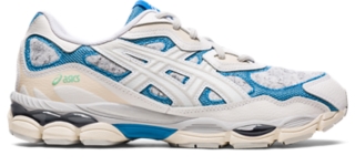 Asics gel bleu outlet et blanc