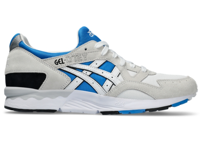 Asics gel lyte white blue on sale