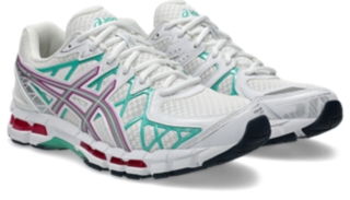 GEL-KAYANO 20, White/Aurora Green 2