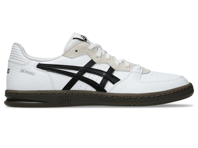 Asics black white best sale