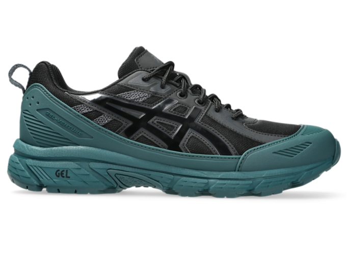 国内配送 asics GEL-VENTURE 6 MANTLE GREEN/BLACK Asics Gel-Venture 6 Mantle Green Black 1203A438-300 Men's