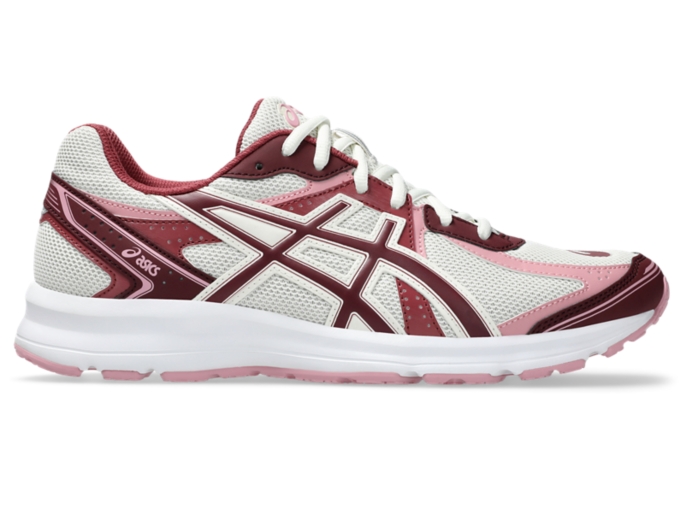 JOG 100S Unisex Cream/Port Royal Sportstyle Shoes ASICS