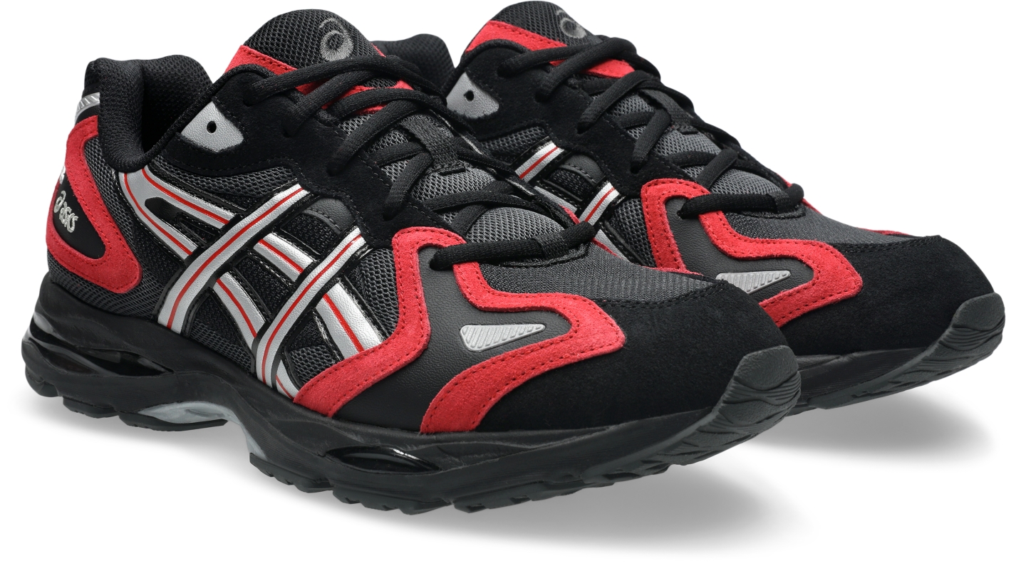 Мужские кроссовки ASICS GEL-K1011, цвет: Чёрный / Красный — фото 2