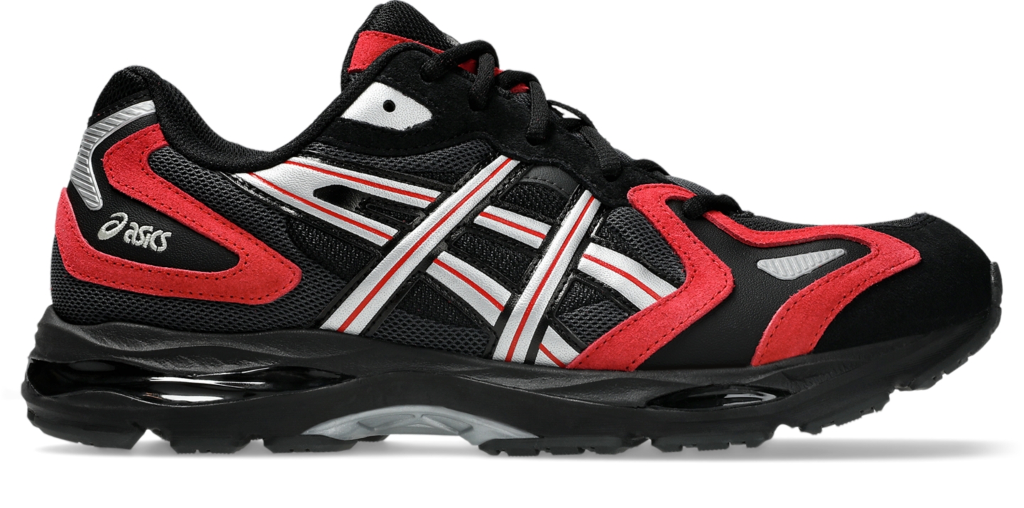 Мужские кроссовки ASICS GEL-K1011, цвет: Чёрный / Красный — фото 1