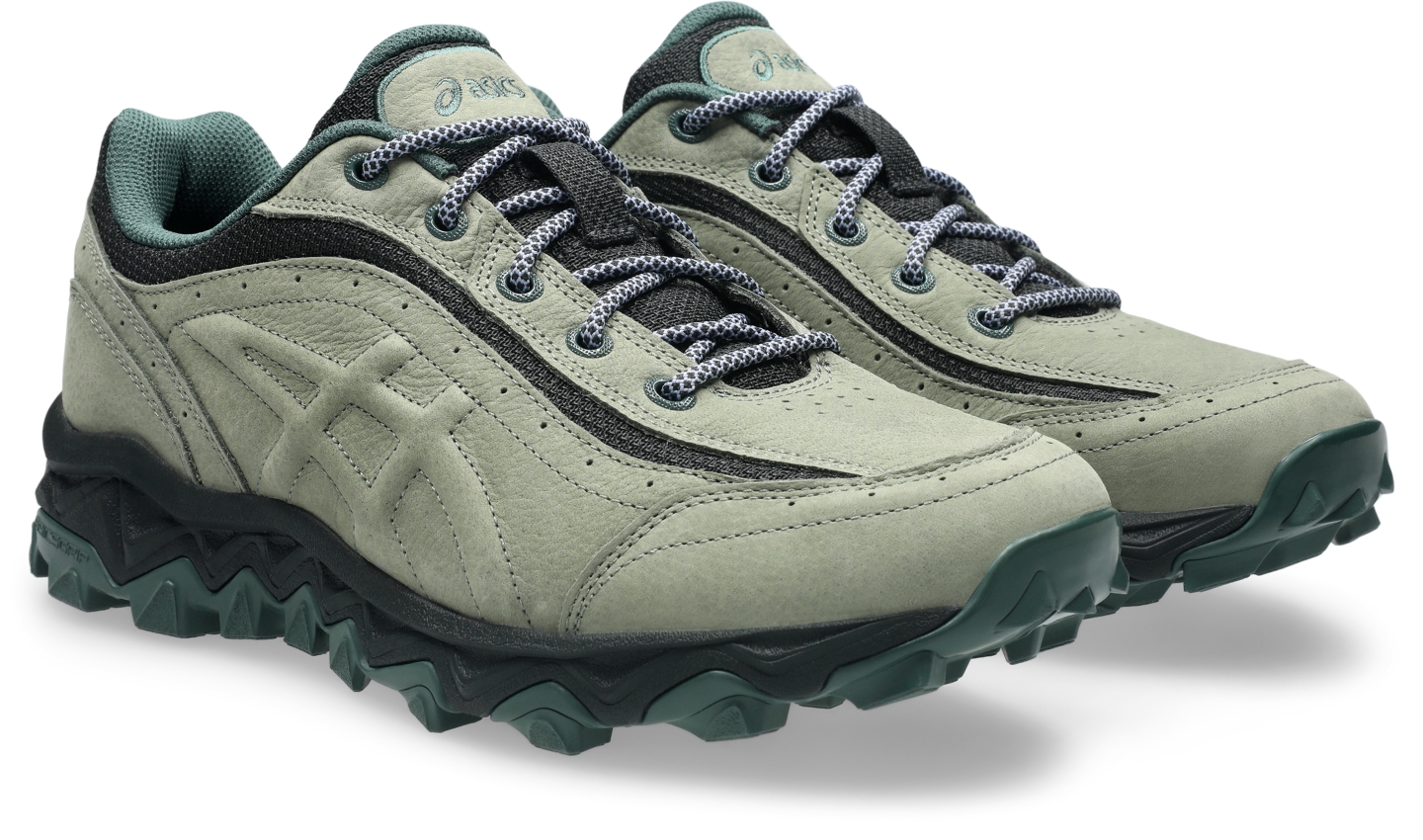 Женские кроссовки ASICS Gel-Transcend FJ, цвет: Пепельный зелёный / Графитовый серый — фото 2