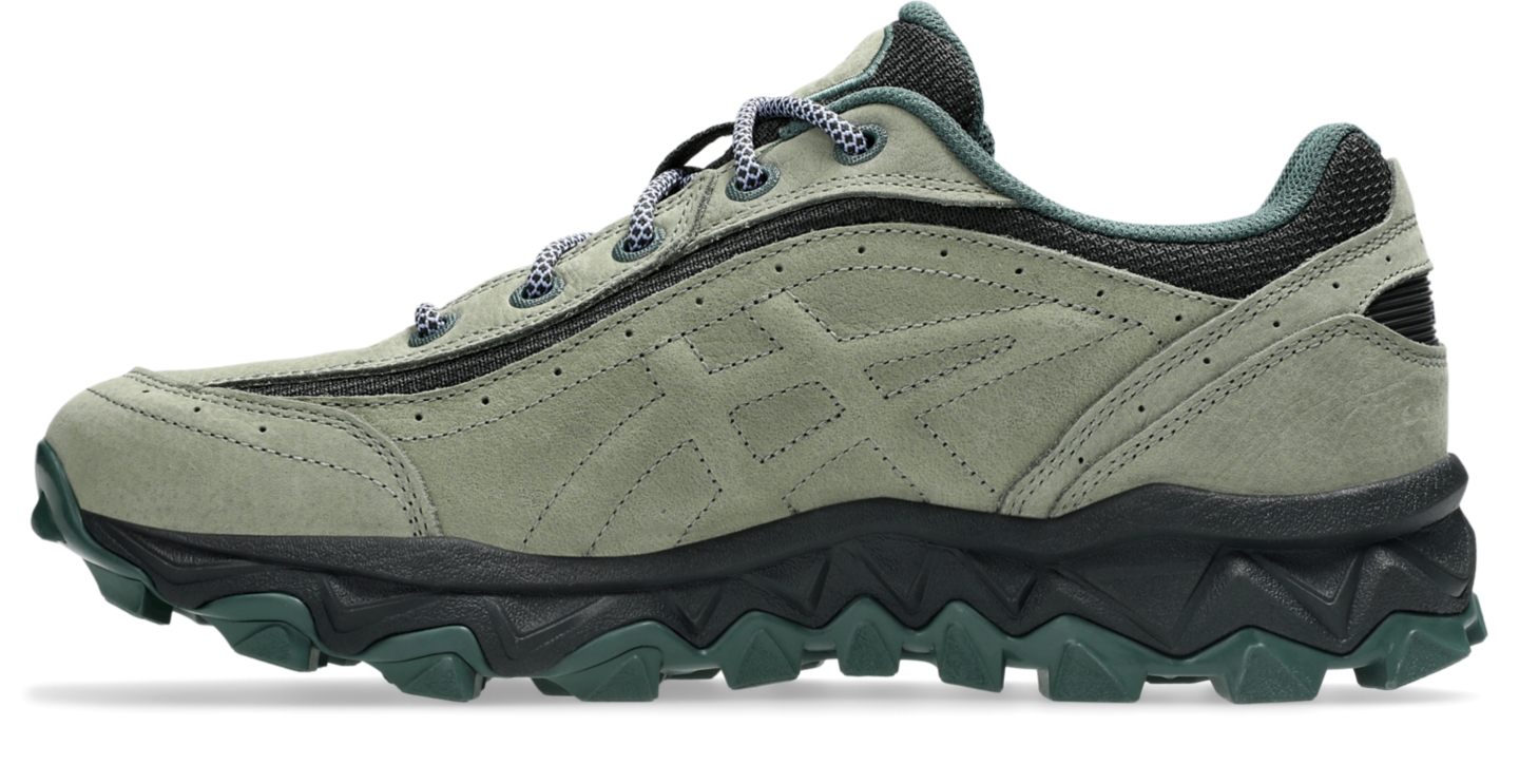 Женские кроссовки ASICS Gel-Transcend FJ, цвет: Пепельный зелёный / Графитовый серый — фото 4