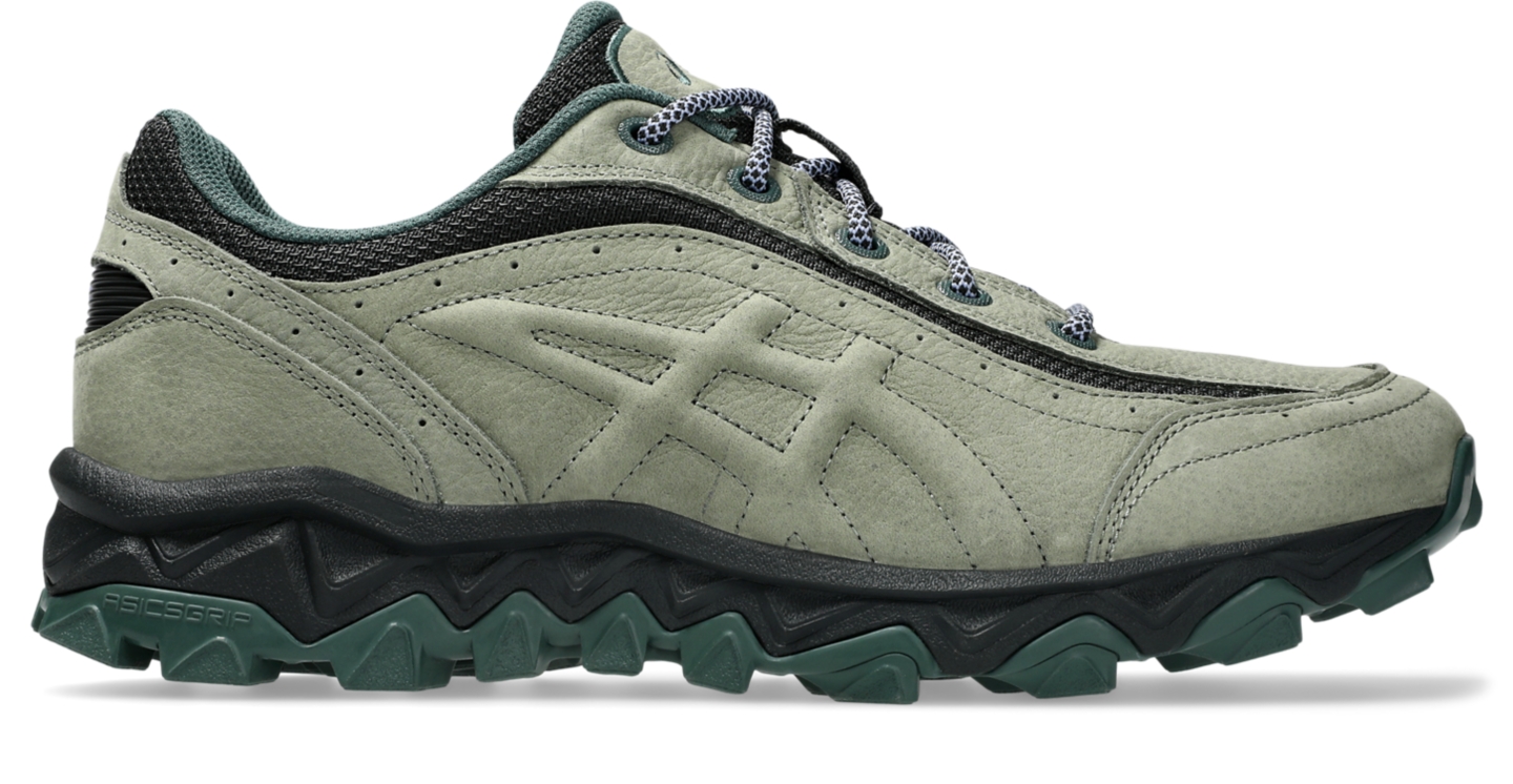 Женские кроссовки ASICS Gel-Transcend FJ, цвет: Пепельный зелёный / Графитовый серый — фото 1