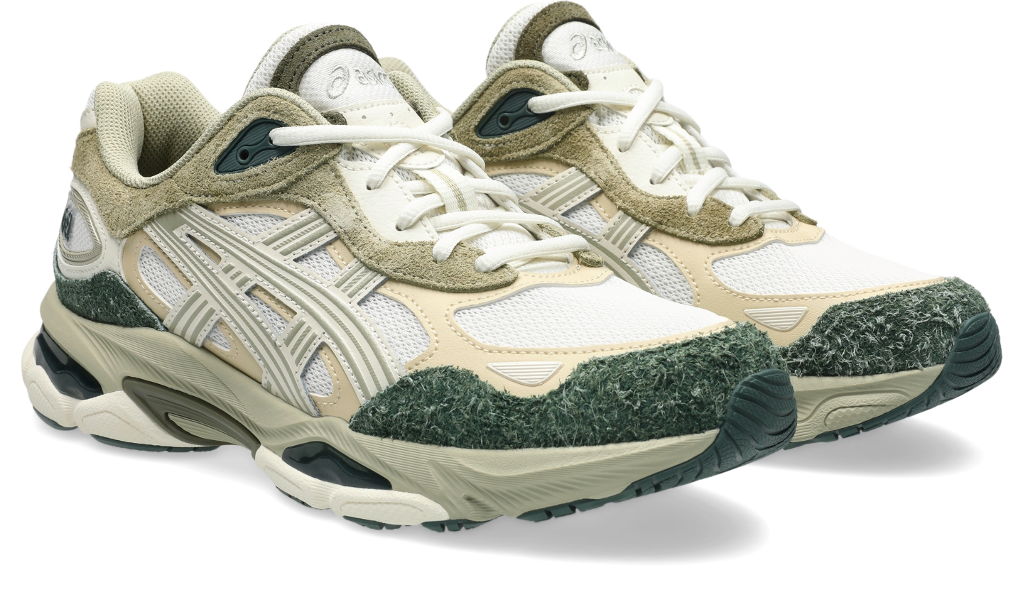 Мужские кроссовки ASICS Gel-Nyc 2.0, цвет: Кремовый / Зелёный — фото 2