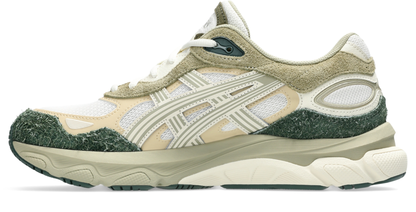 Мужские кроссовки ASICS Gel-Nyc 2.0, цвет: Кремовый / Зелёный — фото 4