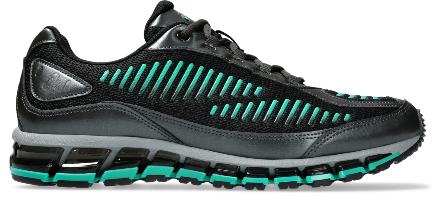 Женские кроссовки ASICS Gel-Quantum 360 I AMP, цвет: Чёрный / Зелёный — фото 1