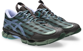 US8-S GEL-SJ33, Roasted Coffee/Periwinkle Blue 2