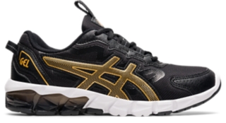 asics black and gold shoes