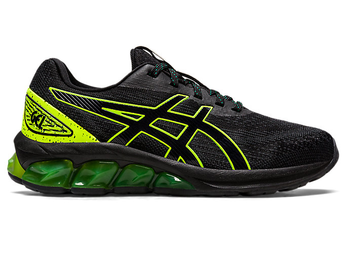 Image 1 of 7 of Kids Black/Safety Yellow GEL-QUANTUM 180 VII GS Kids Grade School Shoes (1-7)