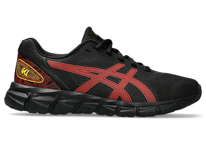 Image 1 of 7 of Kids Black/Cherry Tomato GEL-QUANTUM LYTE II GS Kids' Sportstyle Shoes