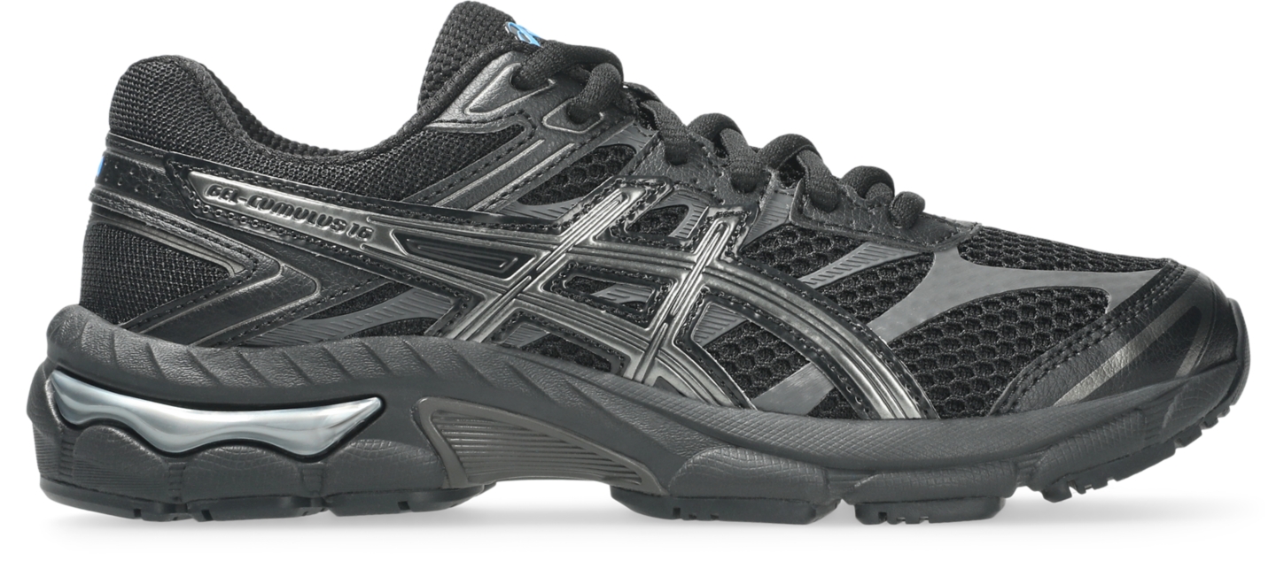 Детские кроссовки ASICS Gel-Cumulus 16, цвет: Чёрный / Графитовый — фото 1