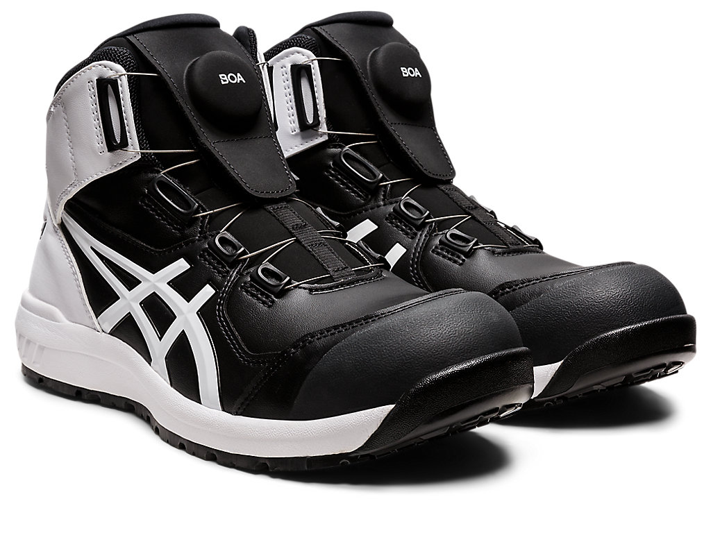 ウィンジョブ® CP304 BOA® | ブラック×ホワイト | ハイカット安全靴・作業靴【ASICS公式通販】