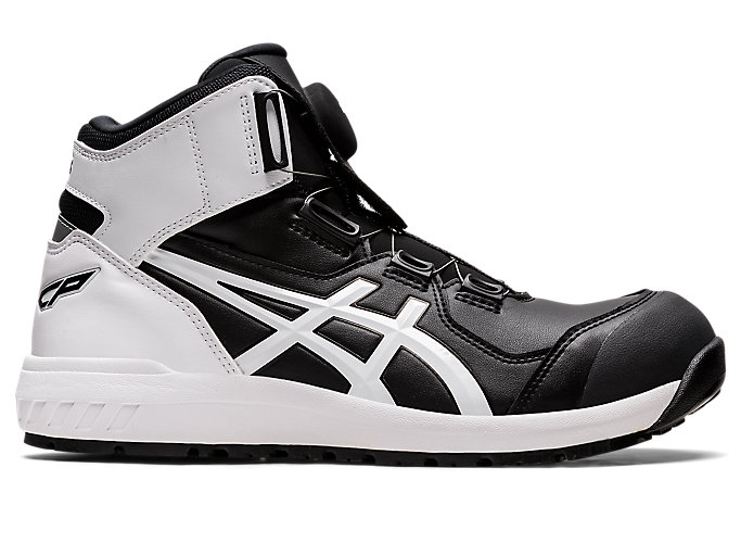 ウィンジョブ® CP304 BOA® ブラック×ホワイト ハイカット安全靴・作業靴【ASICS公式】