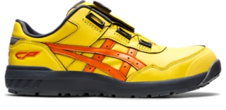 ウィンジョブ® CP306 BOA® 3E相当 ブライトイエロー×ハバネロ ローカット安全靴・作業靴【ASICS公式】