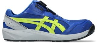 アシックスブルー×ネオンライム