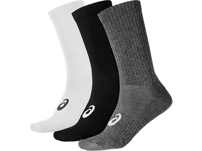 Image 1 of 1 of Unisex Col. Assorted 3PPK CREW SOCK