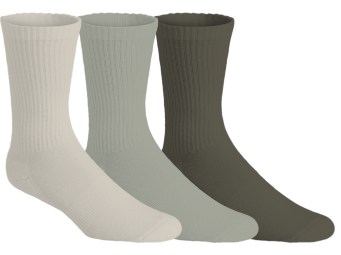 UNISEX SPORT 3PPL CREW SOCK | Birch/Olive Grey/Mantle Green | Unisex ...