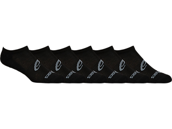 Image 1 of 2 of Unisex Performance Black 6PPK INVISIBLE SOCK Men's Sports Socks