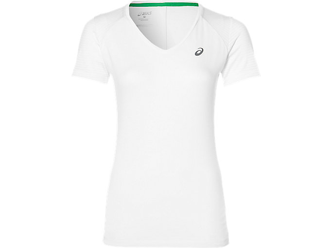 Image 1 of 2 of Women's REAL WHITE fuzeX V-NECK SS TOP Women's Sports Clothing