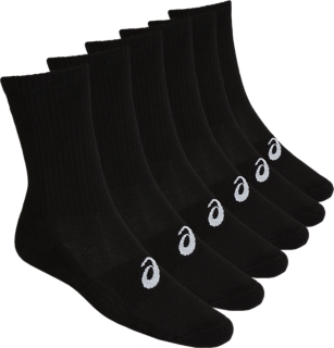 Men's 6PPK CREW SOCK Performance Black | Socks | ASICS