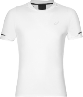 Front Top view of M ATHLETE SS TOP, REAL WHITE
