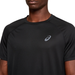 Men s SPORT RUN TOP Performance Black Short Sleeve Tops