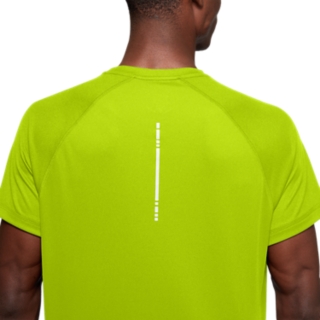 Men's SPORT RUN TOP, Lime Zest, Manga Curta T-Shirt