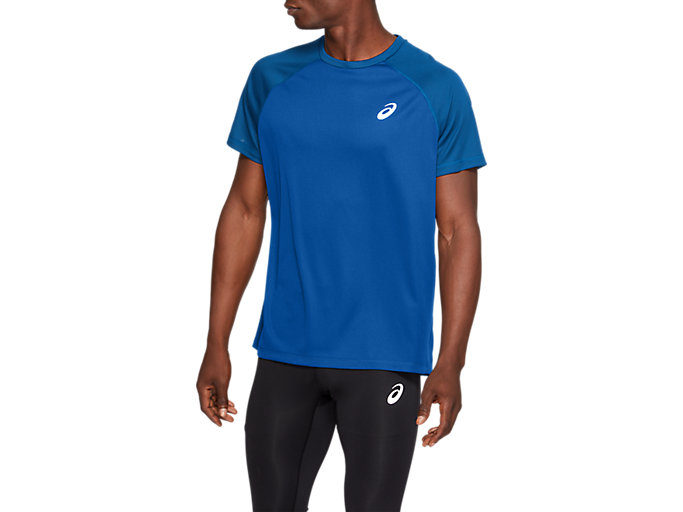 Image 1 of 7 of SPORT RUN TOP color Electric Blue
