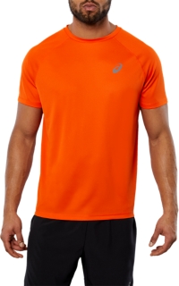 asics t shirt homme orange